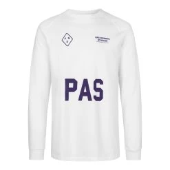 White PAS Long Sleeve Men's T-shirt
