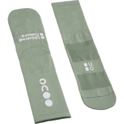 Sage Green Mono Summer Socks -Pro Fit Shop Universal Colours Mono Summer Cycling Socks Sage Green Side