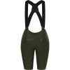 Canopy Green Mono Women's Bib Short 1 Canopy Green Mono Women's Bib Short -Pro Fit Shop Universal Colours Mono Womens Bib Short Canopy Green Back