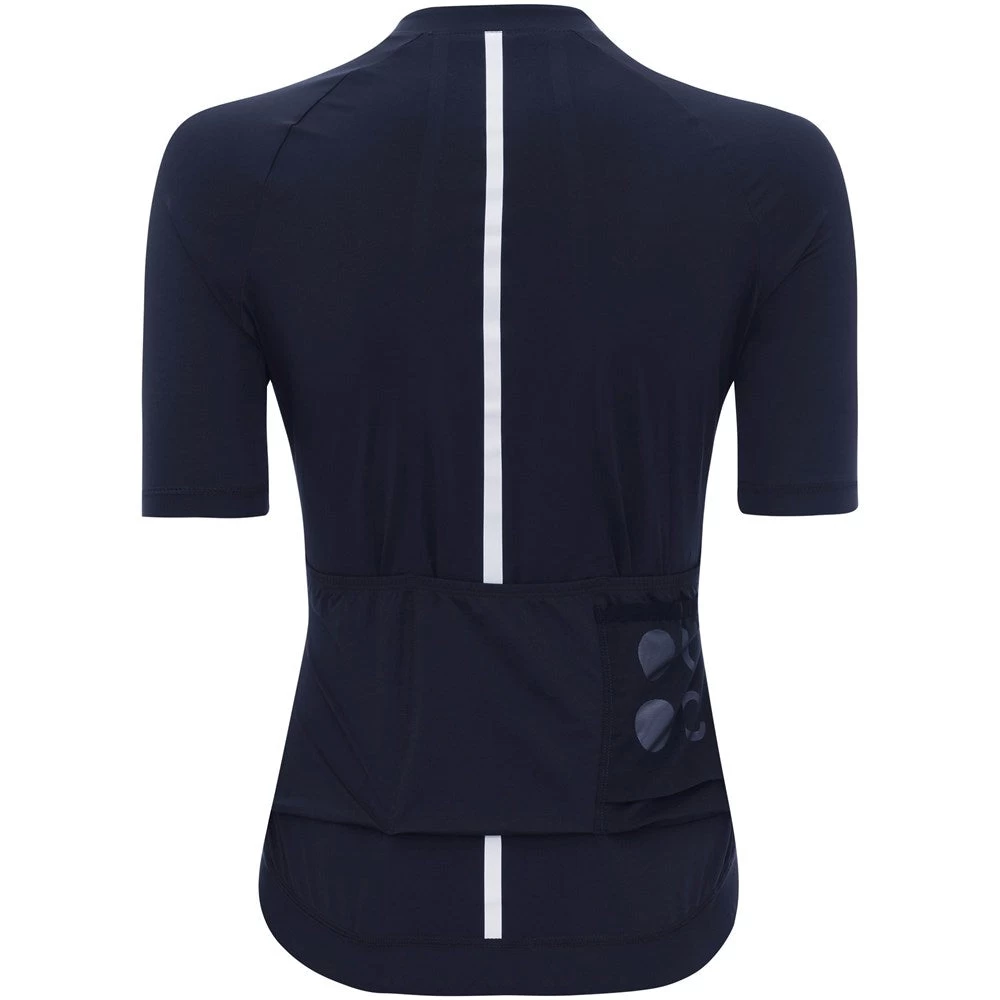 Navy Blue Mono Short Sleeve Women's Jersey 4 Navy Blue Mono Short Sleeve Women's Jersey - Image 2