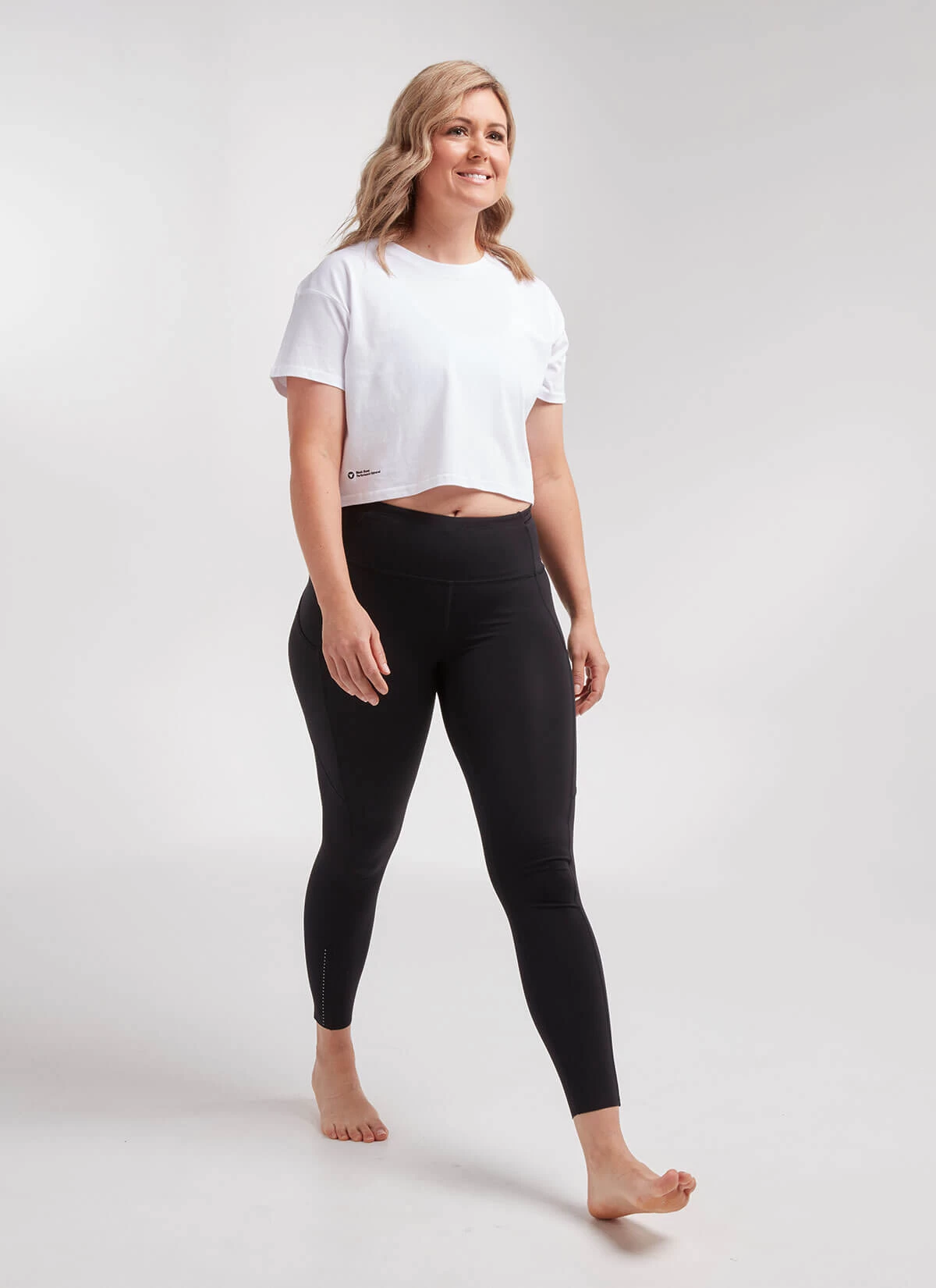 White Women's Crop Tee 7 White Women's Crop Tee - Image 5