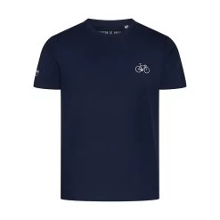 Bike T-shirt Embroidered - Navy