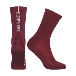 Burgundy Peloton De Paris Socks