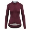 Black Cherry Ultralight Long Sleeve Women's Jersey -Pro Fit Shop medium womens ultralight long sleeve jersey black cherry front
