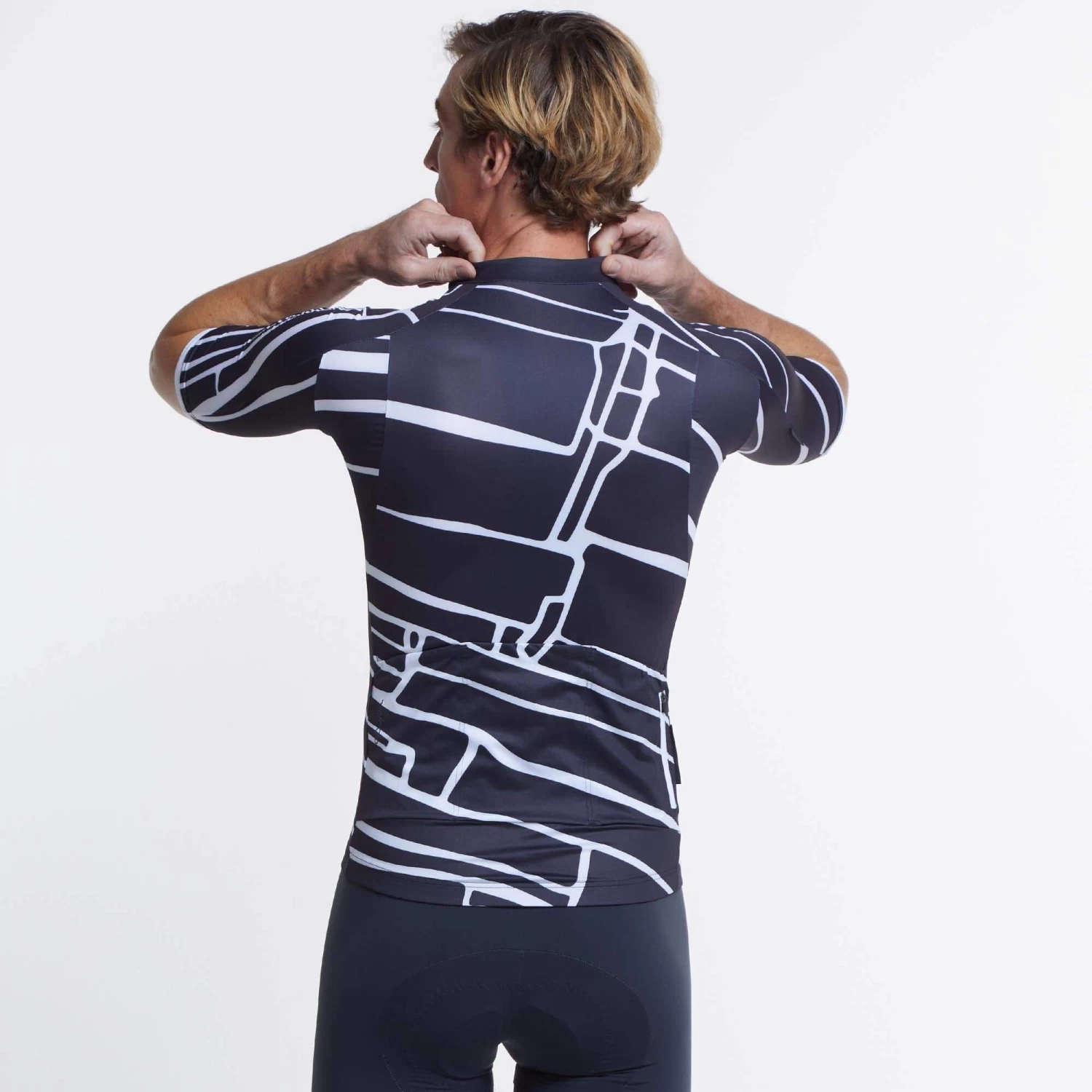Charcoal Block Print SE Men's Jersey 4 Charcoal Block Print SE Men's Jersey - Image 2
