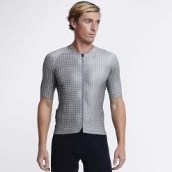 Light Grey Grid Dot Ultralight Men's Jersey