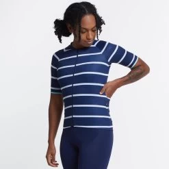 Navy White Breton SE Women's Jersey -Pro Fit Shop womens breton se jersey navy front 2 1200x f6717c06 11bd 4dcc 9af4 075922dddac7