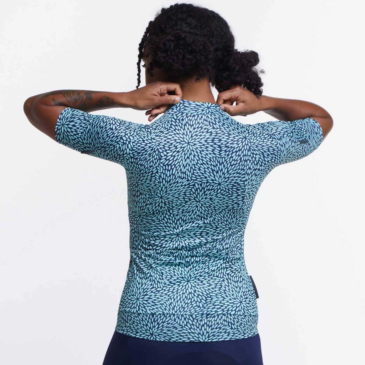 Navy Mint Flora Ultralight Women's Jersey 4 Navy Mint Flora Ultralight Women's Jersey - Image 2