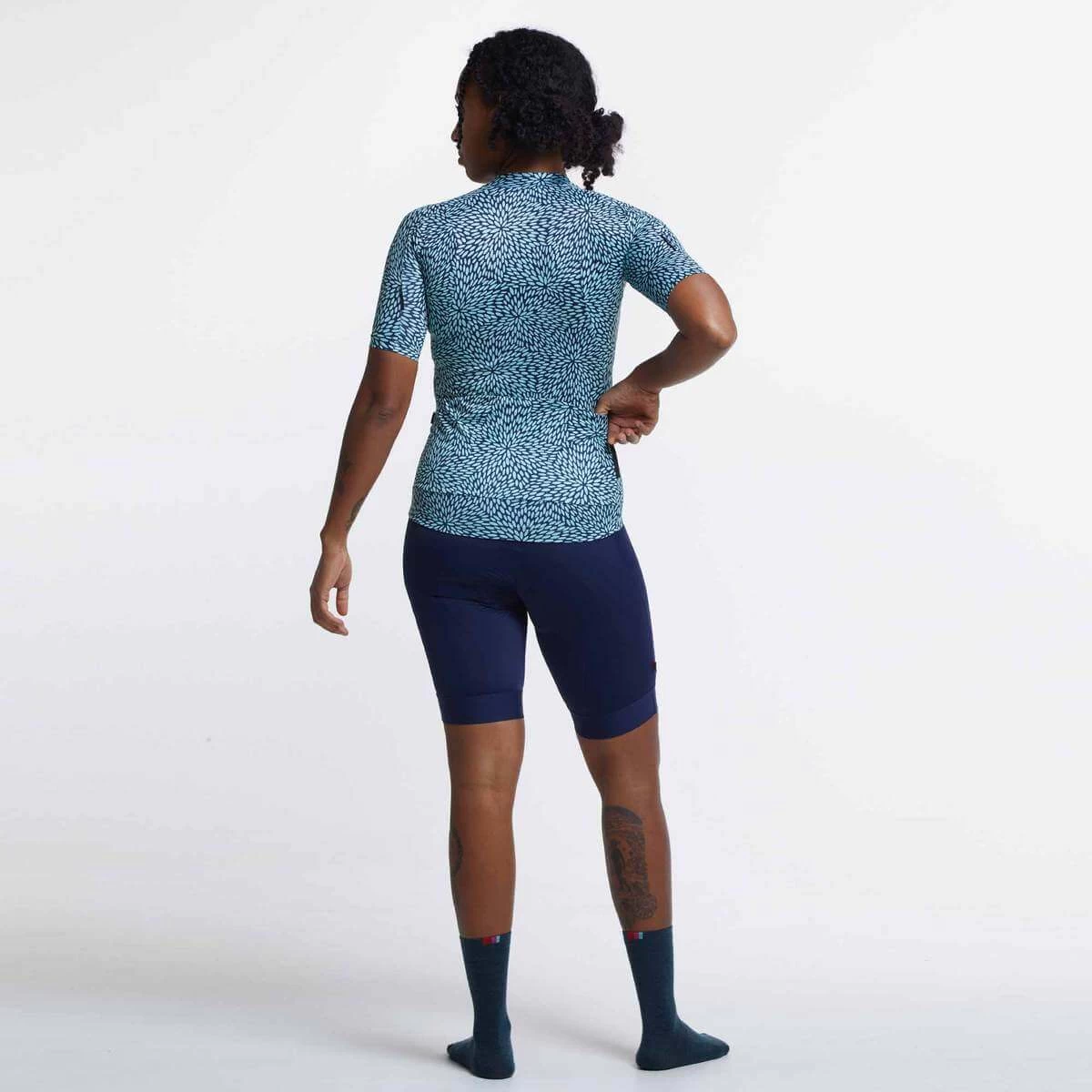 Navy Mint Flora Ultralight Women's Jersey 5 Navy Mint Flora Ultralight Women's Jersey - Image 3