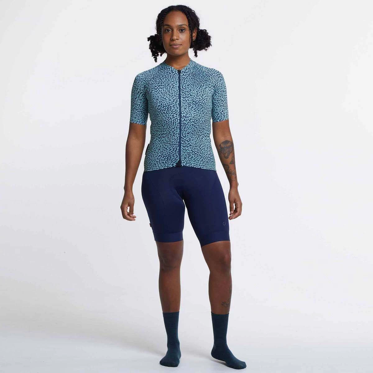 Navy Mint Flora Ultralight Women's Jersey 8 Navy Mint Flora Ultralight Women's Jersey - Image 6